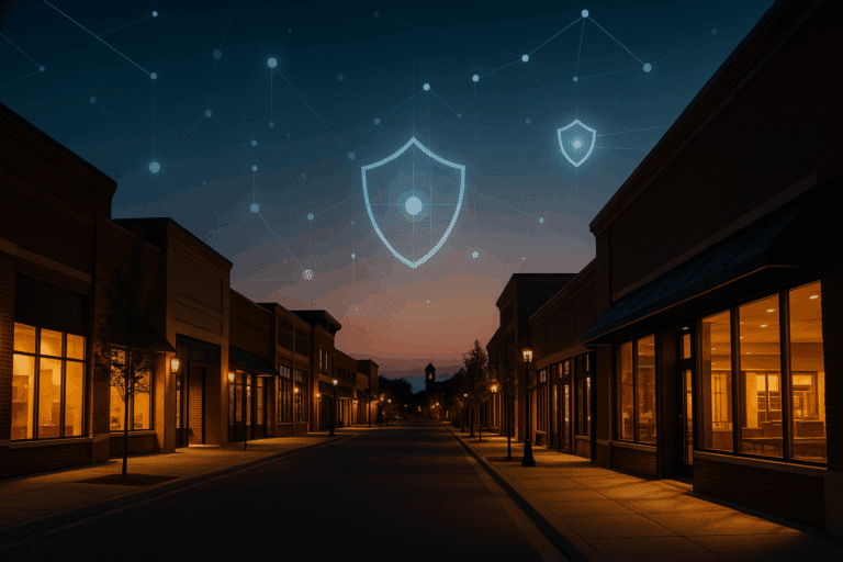 Hero image illustrating IT security trends 2025 for Illinois SMBs