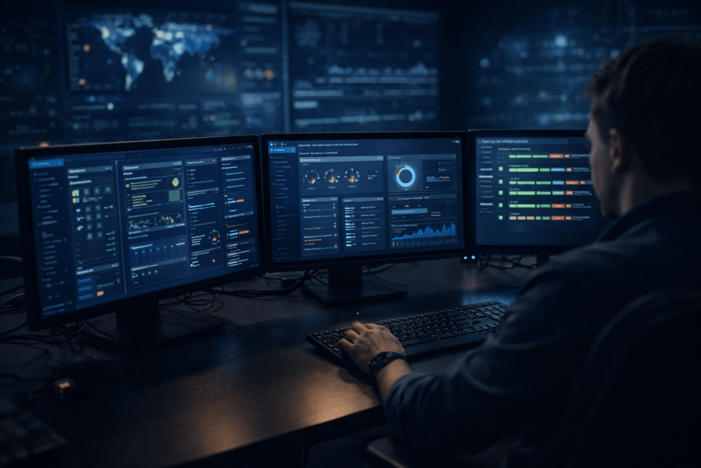 Security operations center monitoring ransomware response and recovery aligned with IT security trends 2026